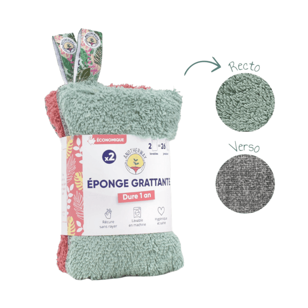 Éponges lavables et grattantes - 1
